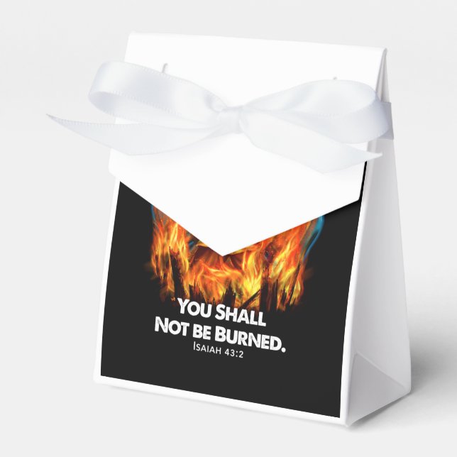 Firefighter Gift | When You Walk Through Fire Favour Box (Front Side)