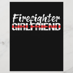 Firefighter Girlfriend Thin Red Line Firewoman Flyer