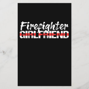 Firefighter Girlfriend Thin Red Line Firewoman Flyer