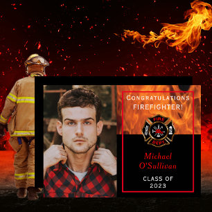 Firefighter Graduation Announcement