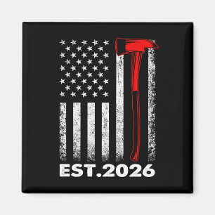 Firefighter Graduation Est 2026 Fire Academy Exam  Magnet