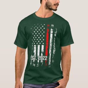 Firefighter Graduation Red Line Fire Academy 2023 T-Shirt