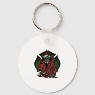 Firefighter Halloween Costume Key Ring