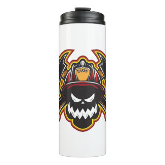 Firefighter Halloween Trick Or Treat Horror Gift Thermal Tumbler