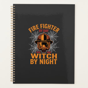 Firefighter Halloween Witch Night Design Planner