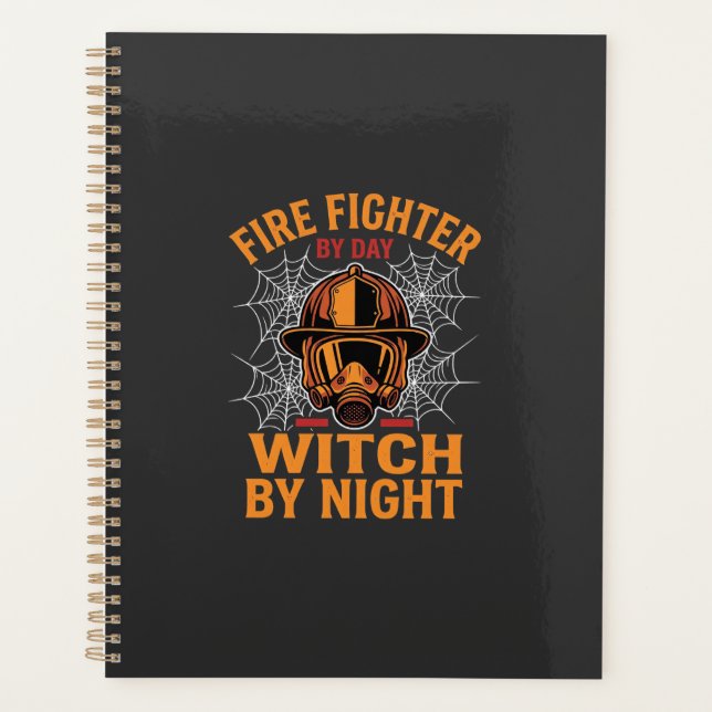 Firefighter Halloween Witch Night Design Planner (Front)
