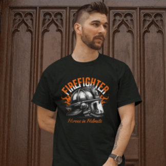 Firefighter Heroes in Helmets T-Shirt