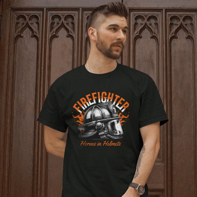 Firefighter Heroes in Helmets T-Shirt (Creator Uploaded)