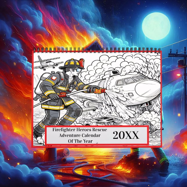 Firefighter Heroes Rescue Adventure 2025/2026  Calendar (Creator Uploaded)