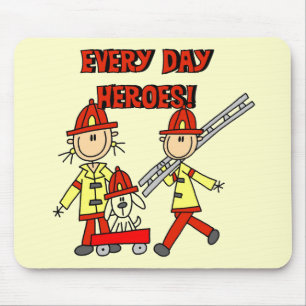 Firefighter Heroes Tshirts and Gifts Mouse Pad