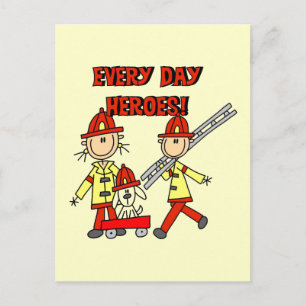 Firefighter Heroes Tshirts and Gifts Postcard