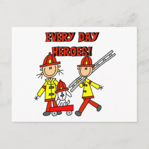 Firefighter Heroes Tshirts and Gifts Postcard