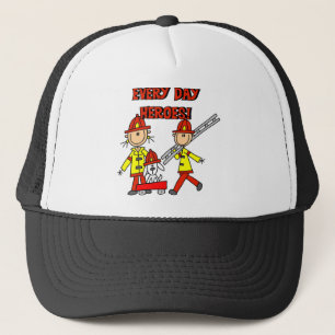 Firefighter Heroes Tshirts and Gifts Trucker Hat