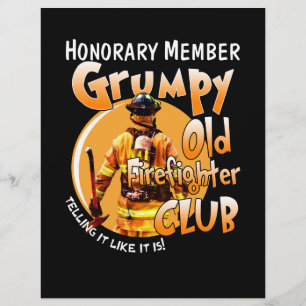 Firefighter Honorary Member Grumpy Firefighter Flyer