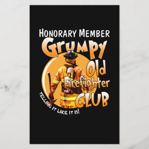 Firefighter Honorary Member Grumpy Firefighter Flyer