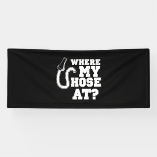 Firefighter Hose Adult Humour For Firefighters Banner