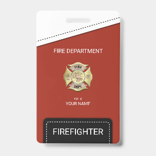 Firefighter ID Badge