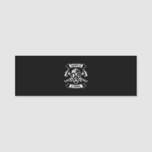 Firefighter In Training Axe Gas Masks Aspirant Name Tag