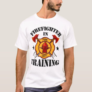 Firefighter In Training Funny Fireman Firefighting T-Shirt
