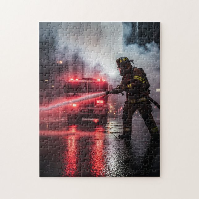 Firefighter Jigsaw Puzzle (Vertical)