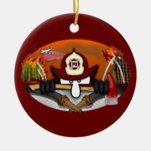 Firefighter Kilroy Ornament