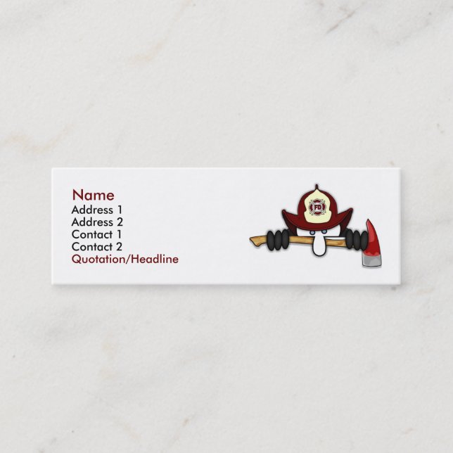 Firefighter Kilroy Profile Card 1 (Front)