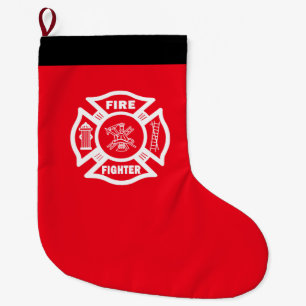 Firefighter Large Christmas Stocking