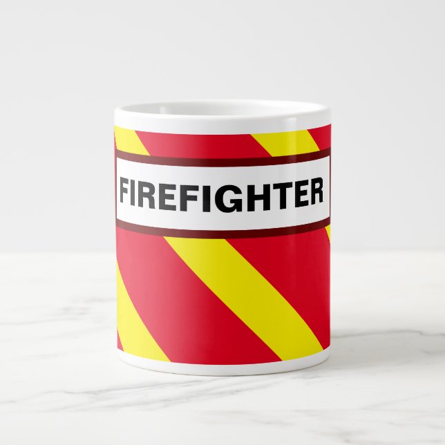 FIREFIGHTER LARGE COFFEE MUG (Front)