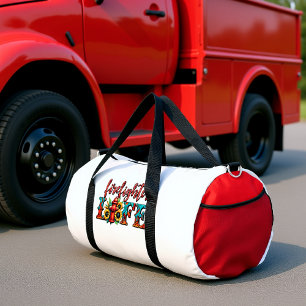  Firefighter Life Hydrant Sunflowers Duffle Bag