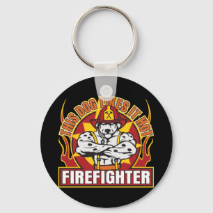 Firefighter Likes it Hot Key Ring