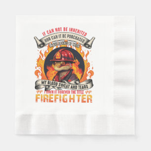 Firefighter Lizards Napkin