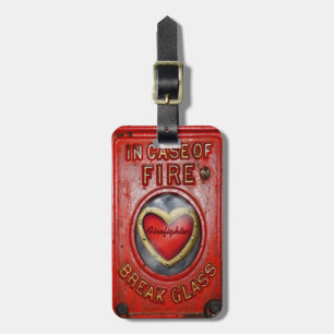 Firefighter Love! hot! Husband or Boyfriend Luggage Tag