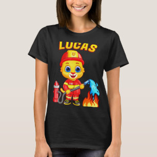 Firefighter Lucas For Toddler Boys Girls Firefight T-Shirt