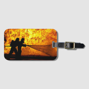 Firefighter Luggage Tag