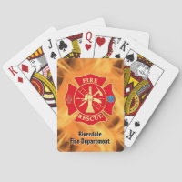 Firefighter Maltese Cross Fire Rescue Fire Flame