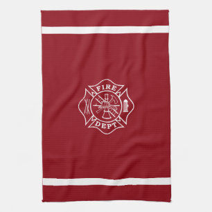 Firefighter Maltese Cross Kitchen Towel 16" x 24"