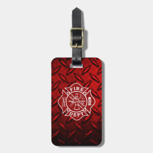 Firefighter Maltese Cross Luggage Tag