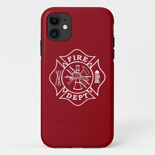 Firefighter Maltese Cross Phone Case (Back)