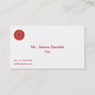 Firefighter Maltese Cross Rope Shield Universal Business Card