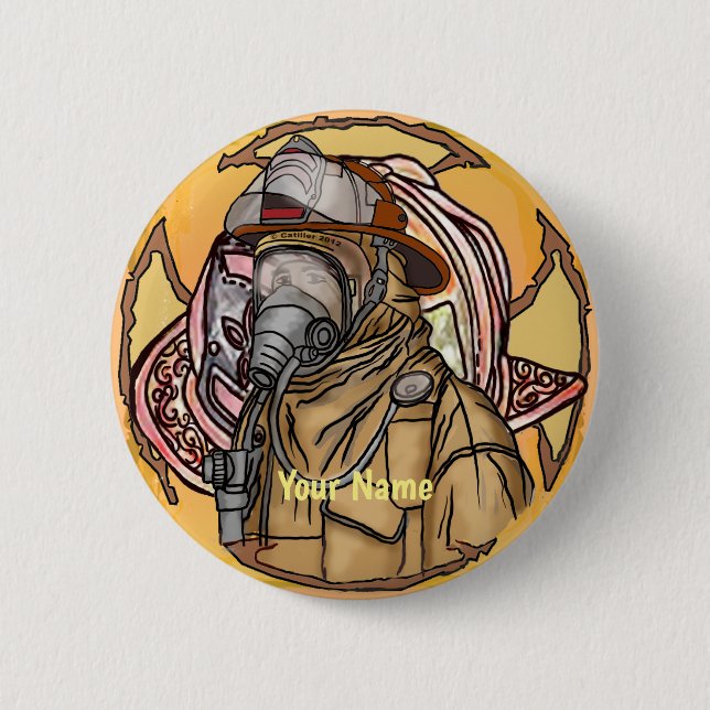 Firefighter Mask pin (Front)
