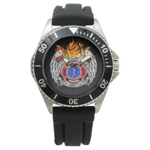 Firefighter/Medic Combination Emblem Watch