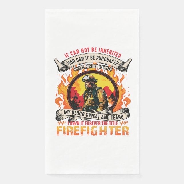 Firefighter Men Napkin (Front)