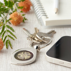 Firefighter Metal Keychain