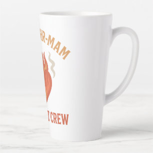 Firefighter Mom Support Crew – Proud Firefamily Latte Mug