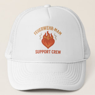 Firefighter Mom Support Crew – Proud Firefamily Trucker Hat