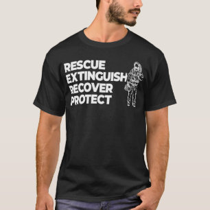 Firefighter Motivational Quote boy T-Shirt