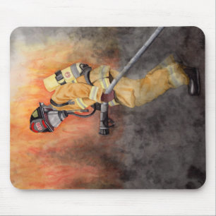 Firefighter Mouse Pad