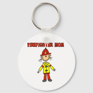 Firefighter Mum T-shirts and Gifts Key Ring