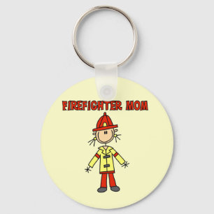 Firefighter Mum Tshirts and Gifts Key Ring