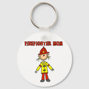 Firefighter Mum Tshirts and Gifts Key Ring